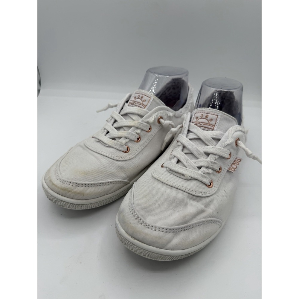 Bobs by Skechers Women's B-Cute Memory-Foam Canvas Casual Sneakers Size 9.5